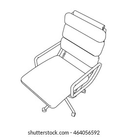 office chair sketch vector