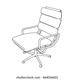 office chair sketch vector