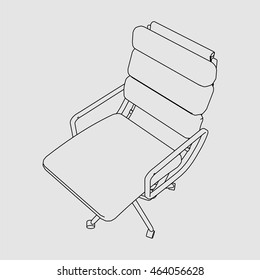 office chair sketch vector