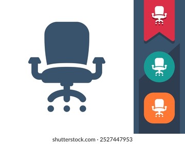 Office Chair, Swivel Chair Icon. Professional, pixel perfect icon. EPS 10 format.