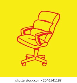Office Chair trendy artwork gorgeous abstract vector illustration colorful applied design.eps