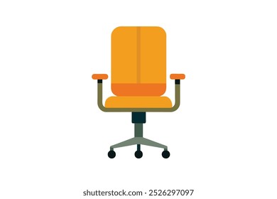 Office chair vector art illustration.