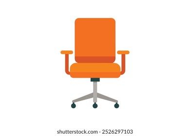 Office chair vector art illustration.