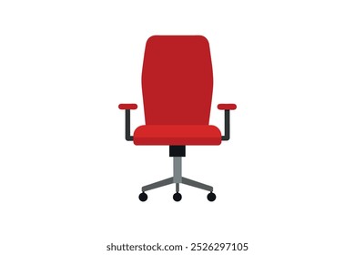 Office chair vector art illustration.