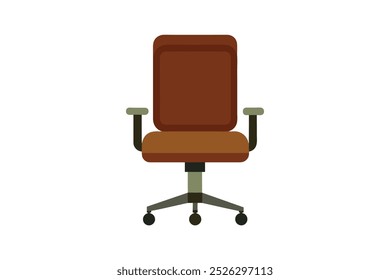 Office chair vector art illustration.