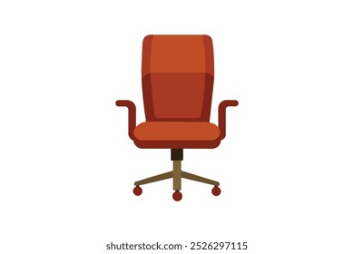 Office chair vector art illustration.