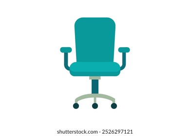 Office chair vector art illustration.