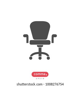 Office chair vector icon