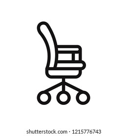 Office chair vector icon