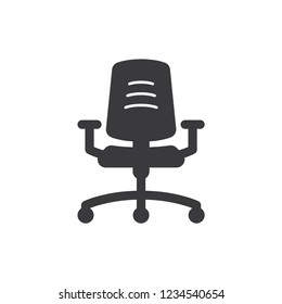 Office chair vector icon 