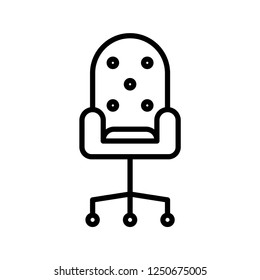 Office chair vector icon