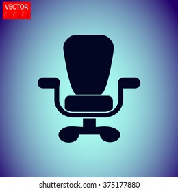 Office chair vector icon.