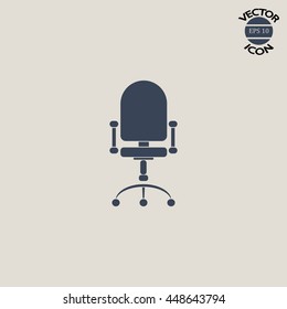 Office chair vector icon