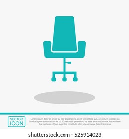 Office chair vector icon.