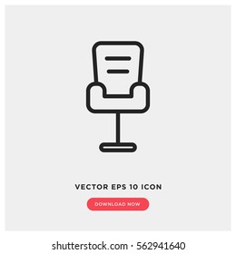 Office chair vector icon