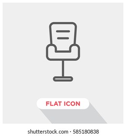 Office chair vector icon