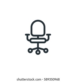 Office chair vector icon