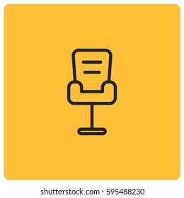 Office chair vector icon