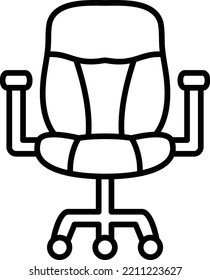 Icono vectorial de Office Chair. Se puede usar para imprimir, móviles y aplicaciones web.