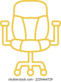 Icono vectorial de Office Chair. Se puede usar para imprimir, móviles y aplicaciones web.