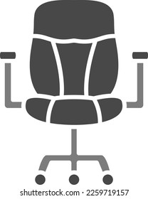 Icono vectorial de Office Chair. Se puede usar para imprimir, móviles y aplicaciones web.