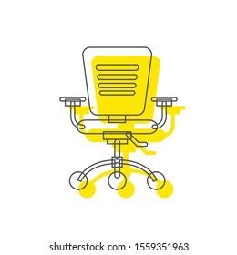 Office Chair vector icon design.