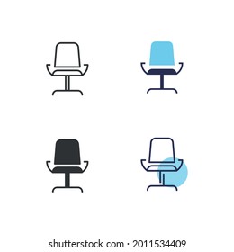 office chair vector icon furniture