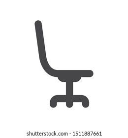 Office chair vector icon, simple sign for web site and mobile app.