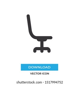 Office chair vector icon, simple sign for web site and mobile app.