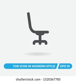 Office chair vector icon, simple sign for web site and mobile app.