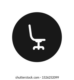 Office chair vector icon, simple sign for web site and mobile app.