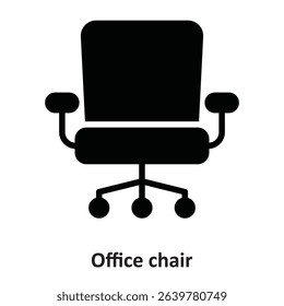 Office chair Vector Icon which can easily modify or edit
