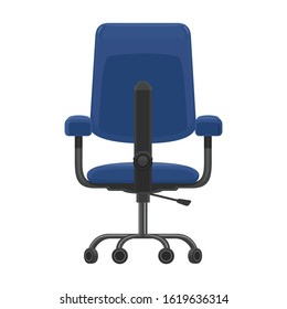 Office chair vector icon.Cartoon vector icon isolated on white background office chair .