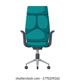 Office chair vector icon.Cartoon vector icon isolated on white background office chair.