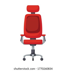 Office chair vector icon.Cartoon vector icon isolated on white background office chair.