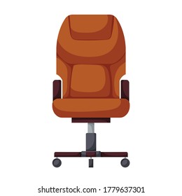 Office chair vector icon.Cartoon vector icon isolated on white background office chair.