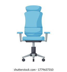 Office chair vector icon.Cartoon vector icon isolated on white background office chair.