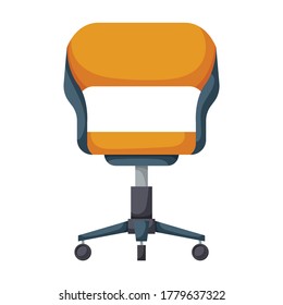 Office chair vector icon.Cartoon vector icon isolated on white background office chair.