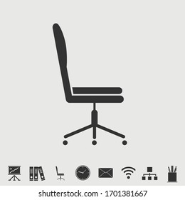 Office chair vector illustration symbol for website and graphic design