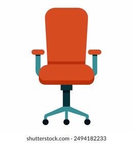 Office Chair Vector Illustration . This is an editable and printable vector 