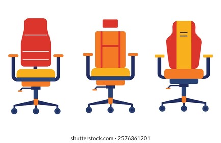 Office Chair Vector Illustration in white background
