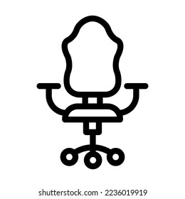 Office chair Vector Line Icon Design
