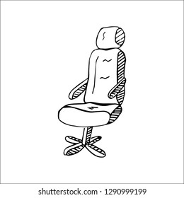 office chair vector sketch