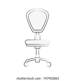 Office chair with wheels