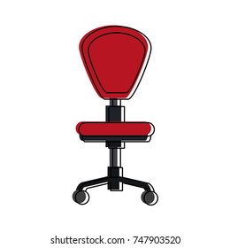 Office chair with wheels