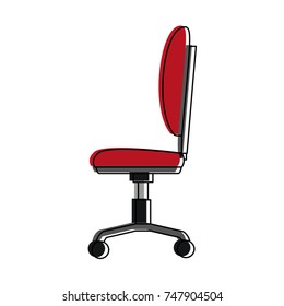 Office chair with wheels