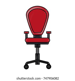 Office chair with wheels