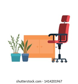 office chair with white background