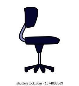 office chair with white background vector illustration design