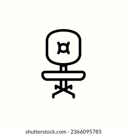 office chair without hand line icon, isolated icon in light background, perfect for website, blog, logo, graphic design, social media, UI, mobile app